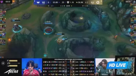 Poster siaran Team WE VS FlyQuest