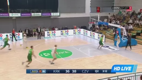 Poster siaran KK Krka VS Crvena Zvezda Belgrade