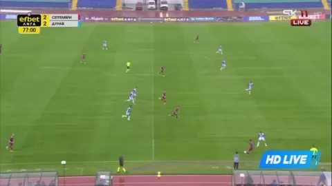 Poster siaran FK Septemvri Sofia VS FC Dunav Ruse