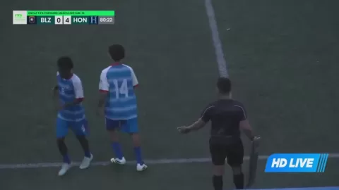 Poster siaran Belize U16 VS Honduras U16