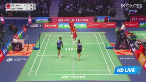 Poster siaran Feng Y Z / Huang D P VS Syahnawi A / Marwah N V